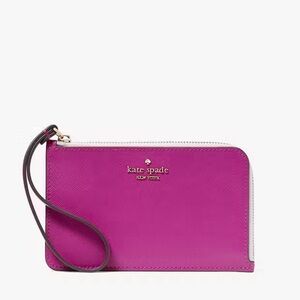 KATE SPADE Lucy Bicolor Small L Zip Wristlet